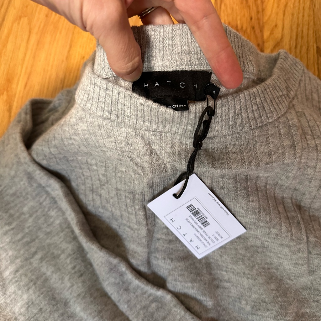 Hatch Maternity Light Gray Sweater Dress - Size 3